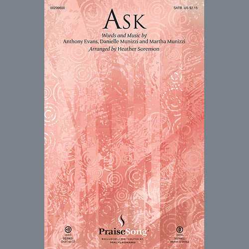 cover: Ask (arr. Heather Sorenson), Anthony Evans, Chor