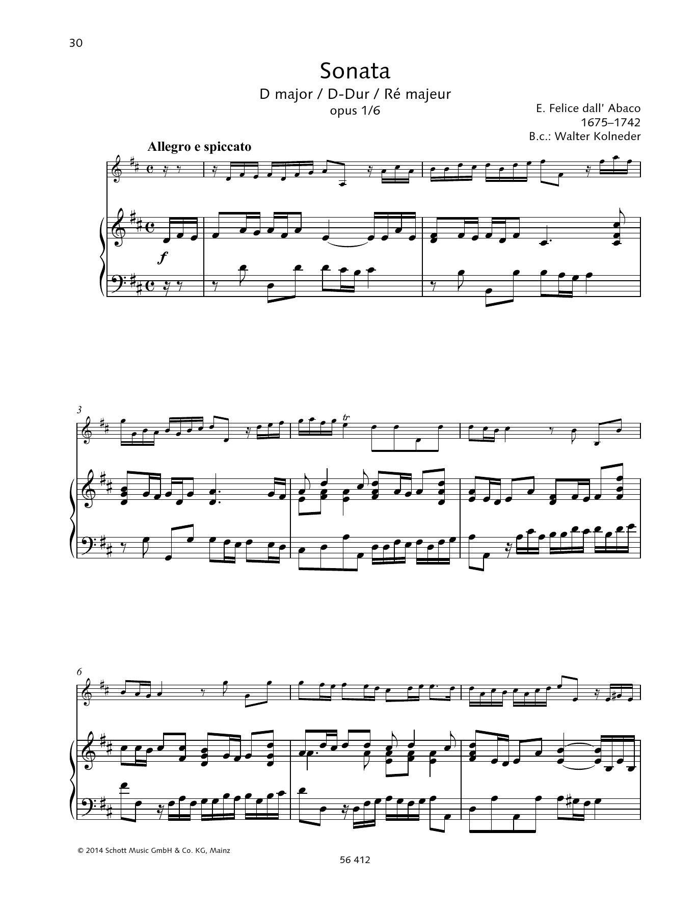 Produktbild zu: Sonata D Major
