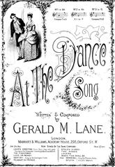 cover: At The Dance, Gerald M. Lane, Gesang, Klavier