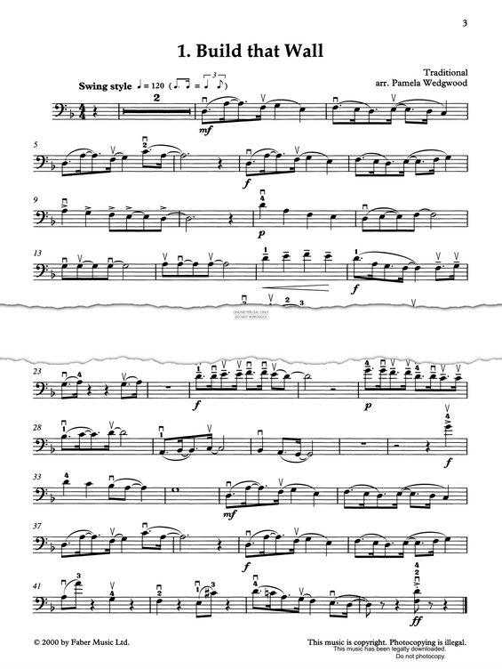 Produktgalerie: Seite 1 von 1 Build That Wall (from 'Up-Grade! 2-3'), Pam Wedgwood, Klavier, Violoncello