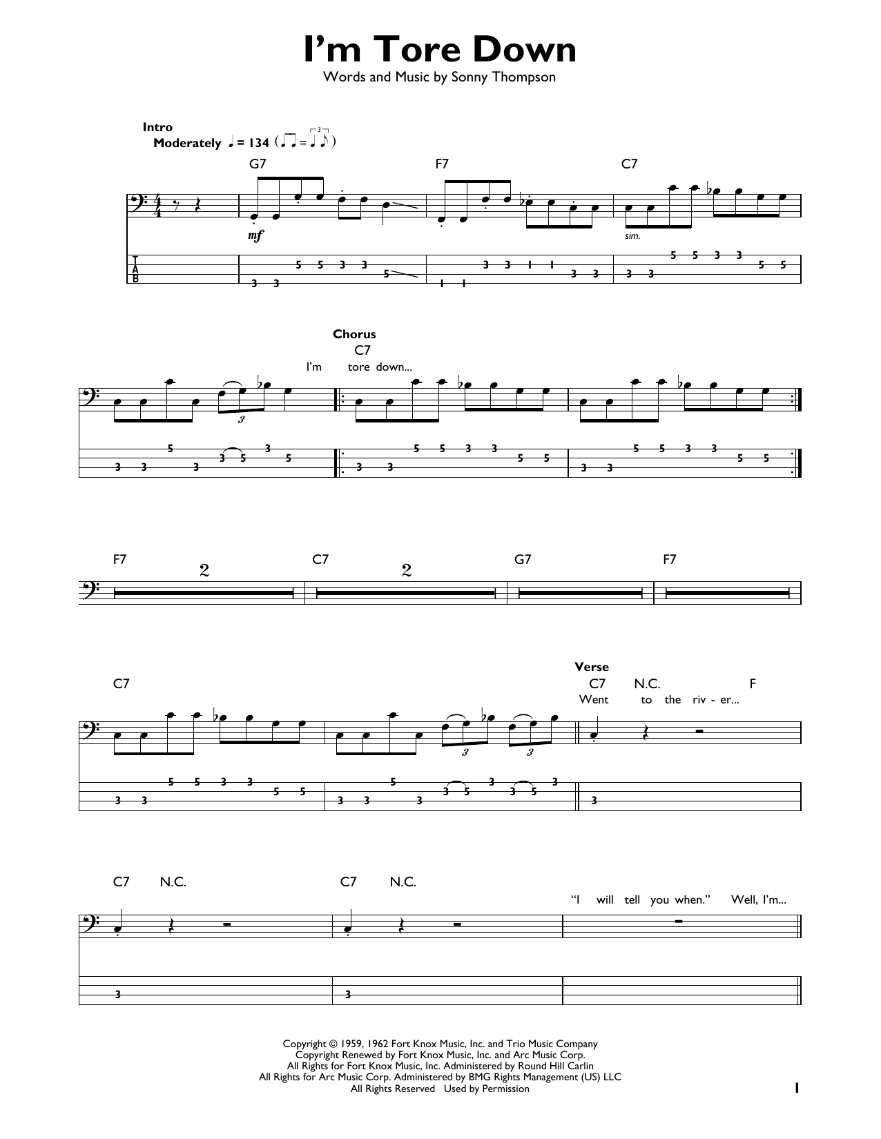 Produktgalerie: Seite 1 von 1 I'm Tore Down, Eric Clapton, E-Bass, Gitarre