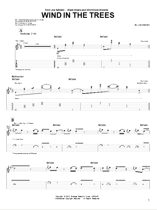Produktgalerie: Seite 1 von 1 Wind In The Trees, Joe Satriani, Gitarre
