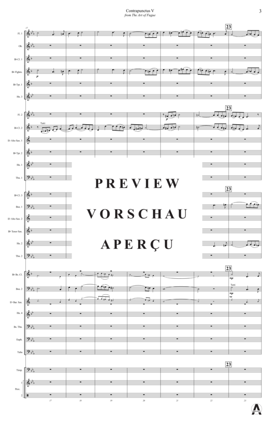 Produktgalerie: Seite 6 von 14 Contrapunctus 5 aus Kunst der Fuge , , (Concert Band)