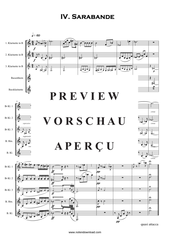 gallery: Der Engel vom westlichen Fenster , , (Klarinettenquartett Partitur)