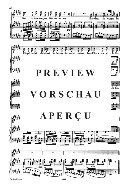 gallery: Trockne Blumen D.795-18 (Die Schöne Müllerin) , ,  (Gesang hoch + Klavier)