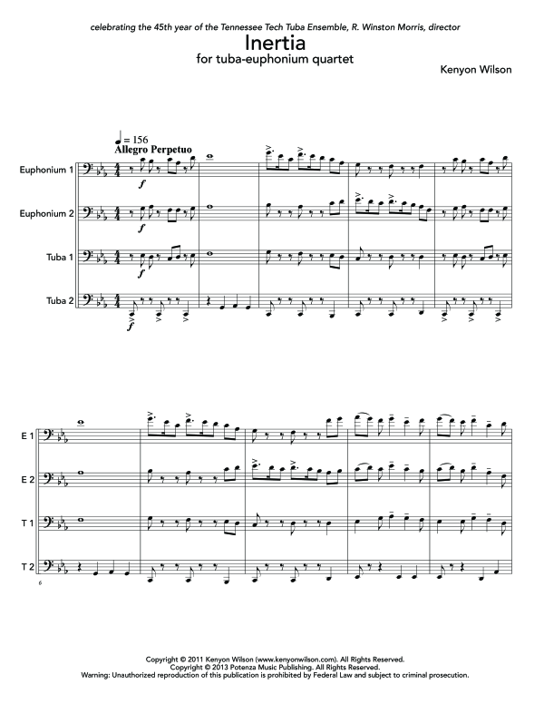 Product gallery: Page 1 of 11 Inertia, , (Tuba Quartett EETT)