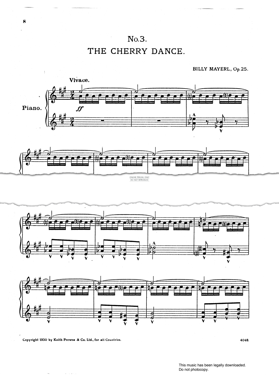 Product picture to: The Cherry Dance (from 'Three Japanese Pictures Op.25')