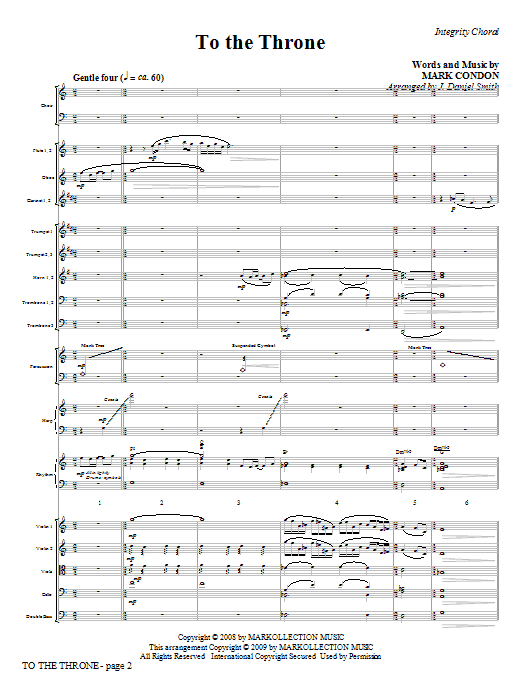 Produktgalerie: Seite 1 von 1 To The Throne - Full Score, J. Daniel Smith, Chor