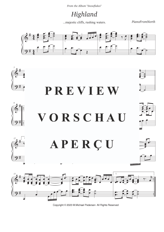 gallery: Highland, Pedersen, Michael, (piano solo)