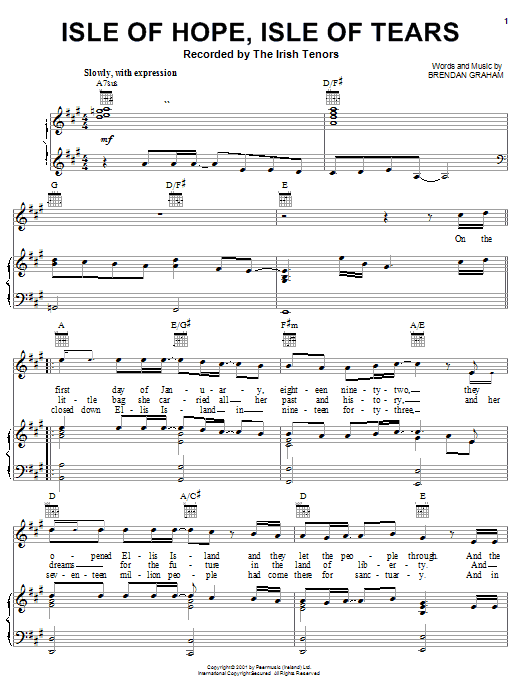 Produktgalerie: Seite 1 von 1 Isle Of Hope, Isle Of Tears, Brendan Graham, Gesang, Gitarre, Klavier