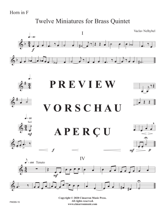 Produktgalerie: Seite 21 von 21 12 Miniatures , , (Blechbläser Quintett)