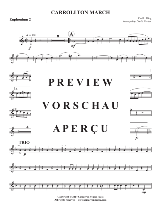 Product gallery: Page 13 of 18 Carrollton March , , (Tuba Quartett EETT)