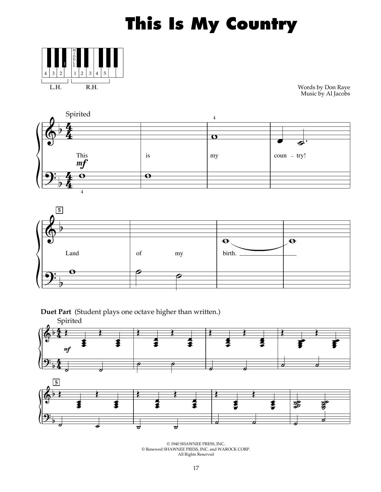 Produktgalerie: Seite 1 von 1 This Is My Country, Tennessee Ernie Ford, Klavier