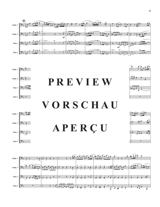 Product gallery: Page 6 of 11 Four Preludes and Fugues, Vol. 1 , , (2x Baritone, 2x Tuba)