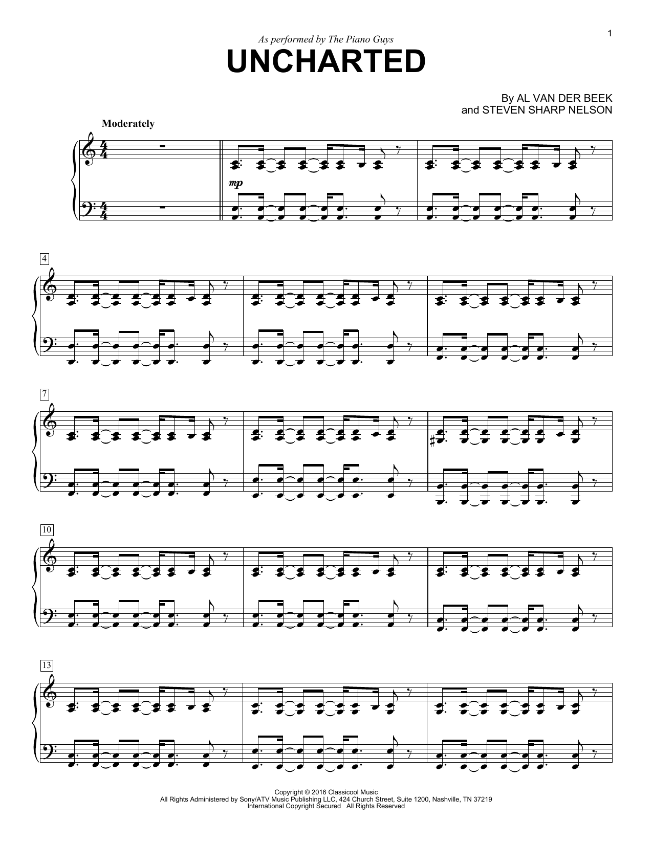 Product gallery: Page 1 of 1 Uncharted, The Piano Guys