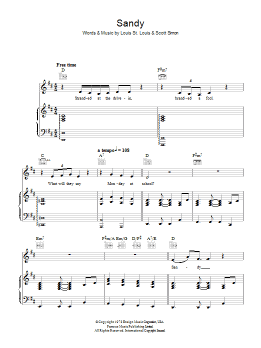 Produktbild zu: Sandy (from Grease)