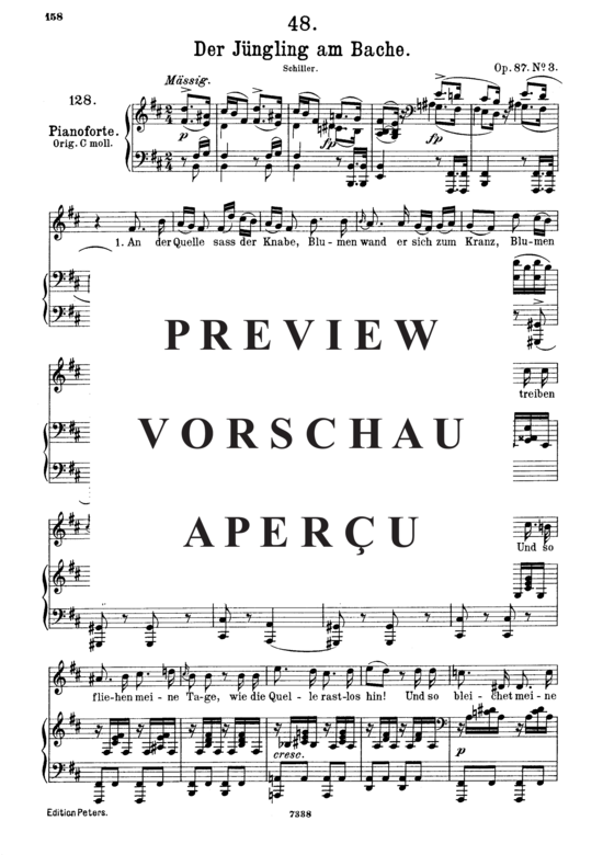 Product gallery: Page 2 of 5 Der Jüngling am Bache D.638, , Medium Voice and Piano