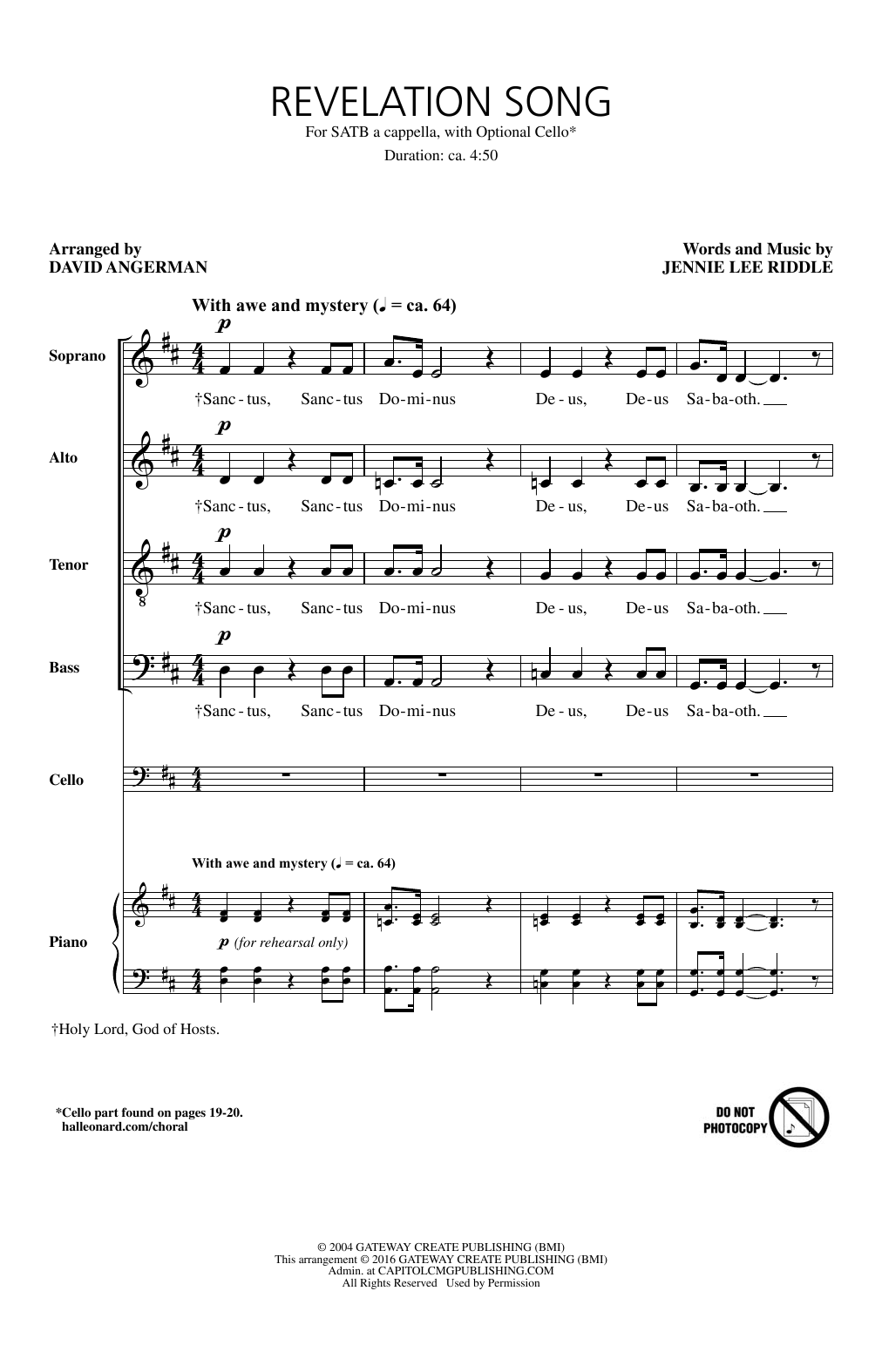 Produktgalerie: Seite 1 von 1 Revelation Song, David Angerman, Chor