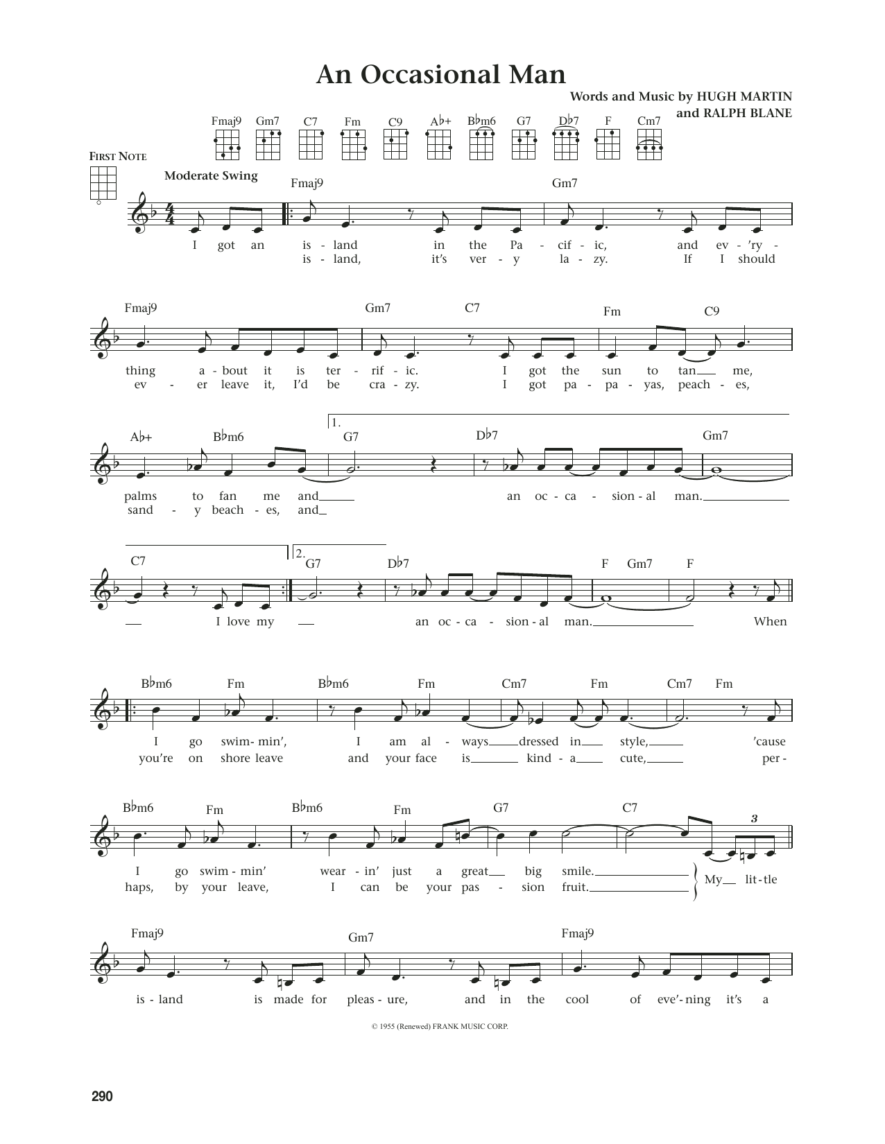 Produktgalerie: Seite 1 von 1 An Occasional Man (from The Daily Ukulele) (arr. Jim Beloff), Sarah Vaughan, Ukulele