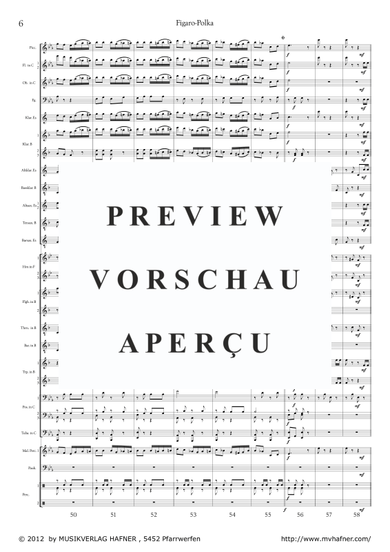 Product gallery: Page 11 of 11 Figaro-Polka, , (large wind orchestra)