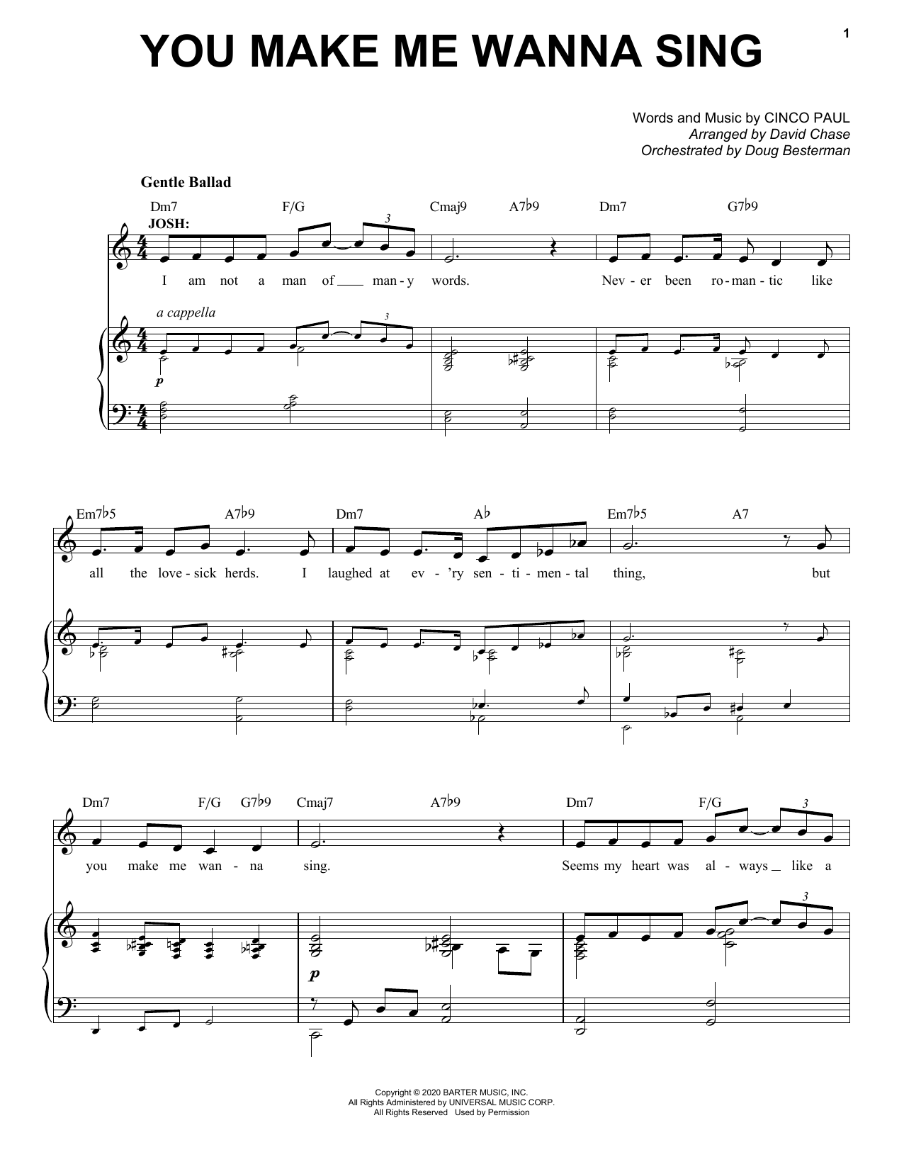 Product picture to: You Make Me Wanna Sing (from Schmigadoon!)
