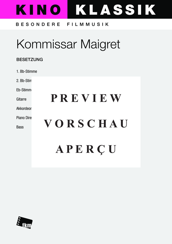 Product gallery: Page 3 of 13 Kommissar Maigret: Partitur, , Combo Band and Wind Ensemble