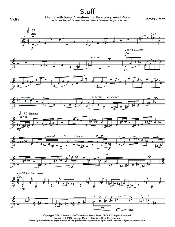 Produktgalerie: Seite 1 von 8 Stuff, , (Violine Solo)