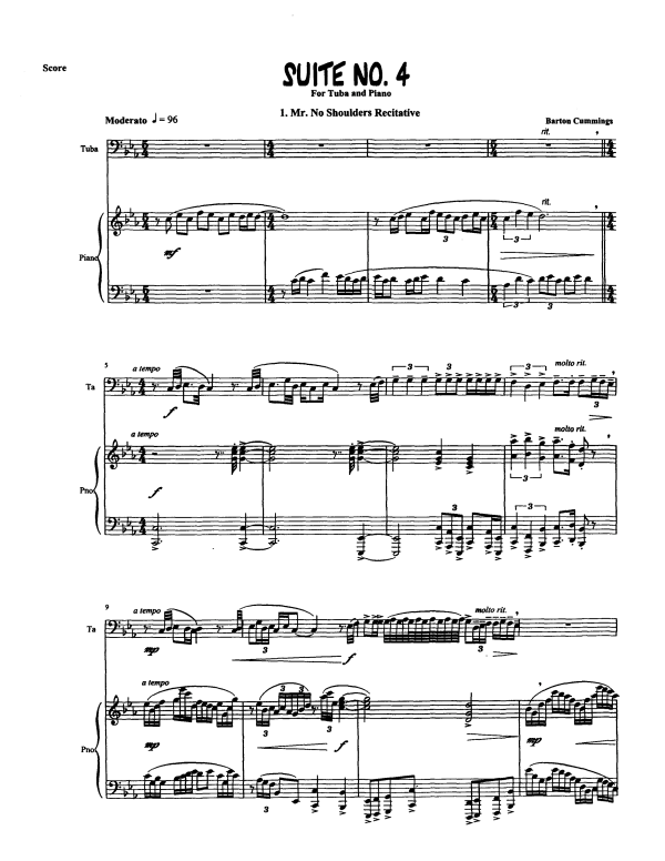 Produktgalerie: Seite 1 von 11 Suite No. 4, , Tuba und Klavier