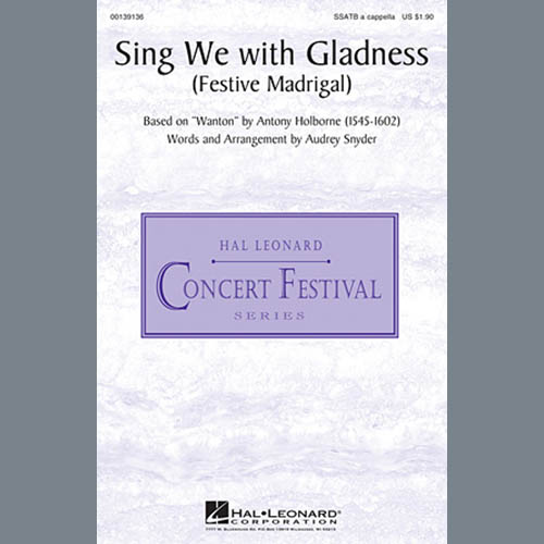 cover: Sing We With Gladness (Festive Madrigal), Audrey Snyder, Chor