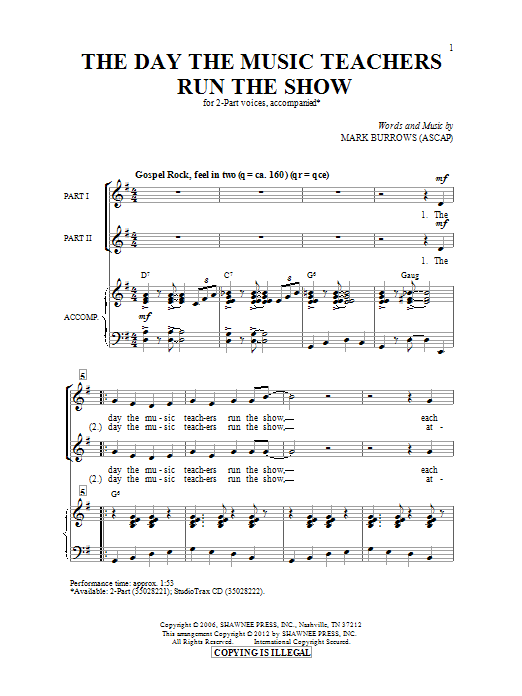 Produktbild zu: The Day The Music Teachers Run The Show