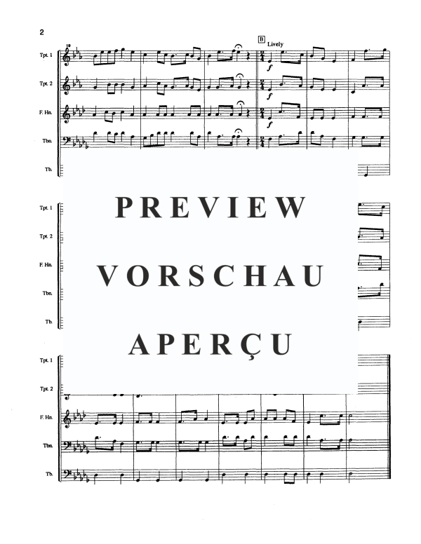 Produktgalerie: Seite 4 von 9 Hail to the Chief, , Blechbläser Quintett