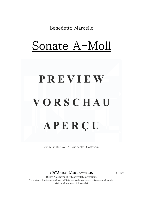 Produktgalerie: Seite 2 von 11 Sonate A-Moll, , Cello und Kontrabass