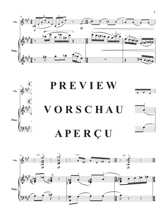 Product gallery: Page 8 of 21 Triptych for Violin and Piano , , (violin and piano)