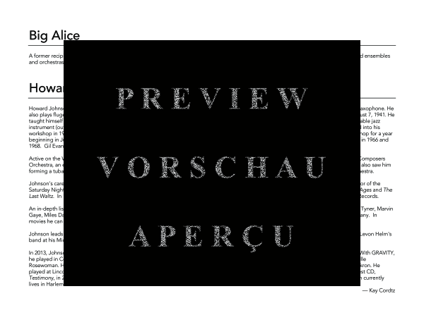 Produktgalerie: Seite 4 von 11 Big Alice, , (Tuba Solo, 5x Tuba und Combo Band)