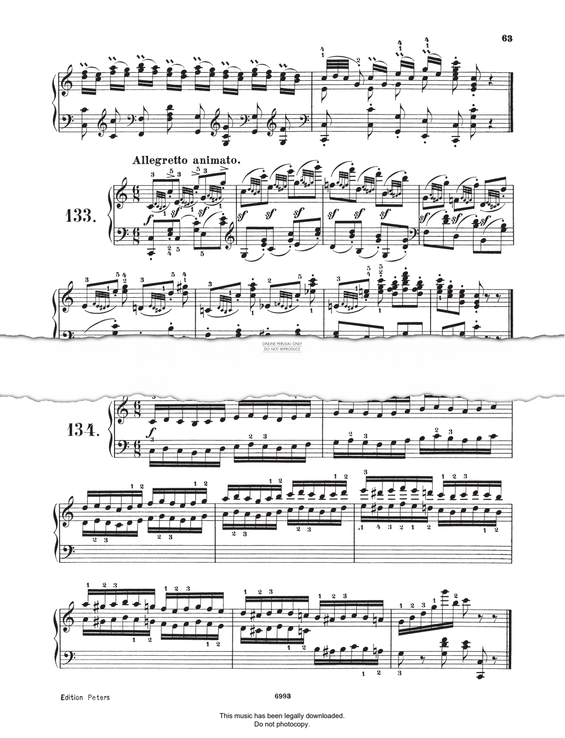Produktgalerie: Seite 1 von 1 Study (Op. 821, No.133), Carl Czerny, Klavier