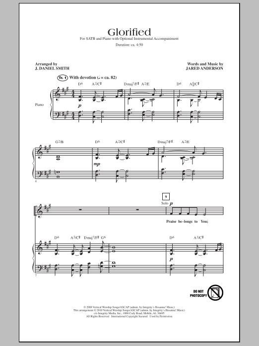 Produktgalerie: Seite 1 von 1 Glorified, J. Daniel Smith, Chor