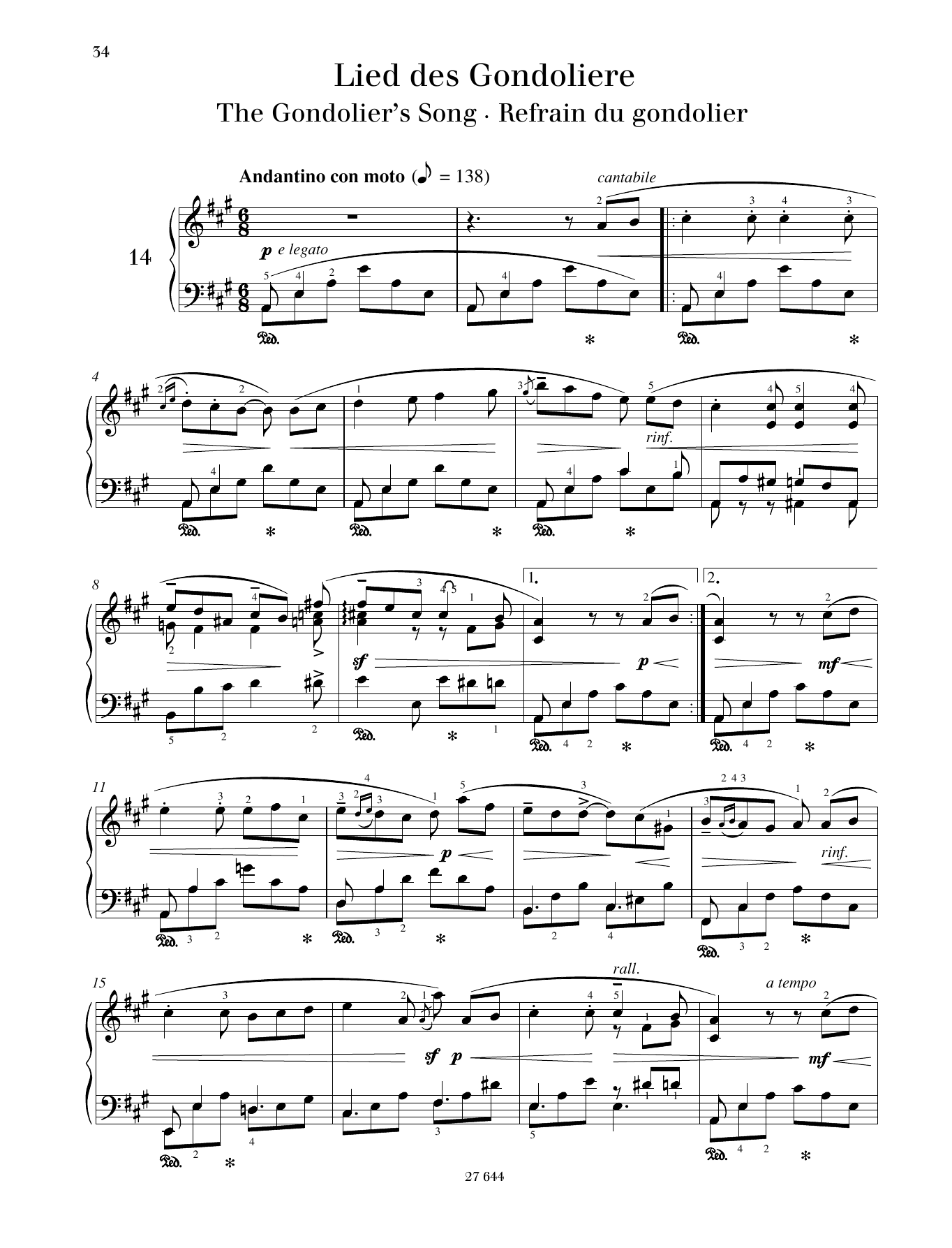 Product gallery: Page 1 of 1 The Gondolier's Song, Monika Twelsiek
