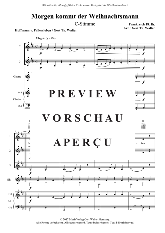 Produktgalerie: Seite 2 von 11 Morgen kommt der Weihnachtsmann , , (flexibles Quintett)