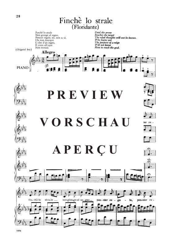 Product gallery: Page 2 of 4 Finchè lo strale, , Alto Solo and Piano