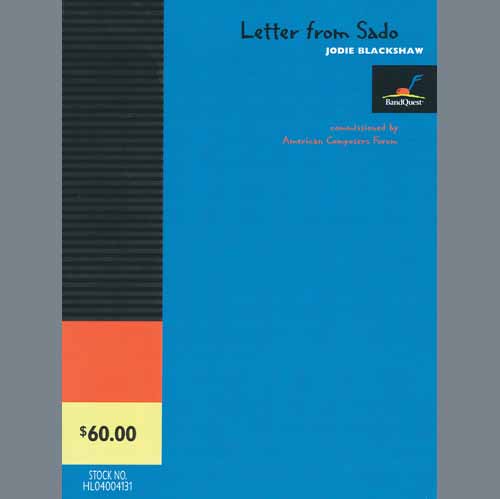 cover: Letter from Sado - Baritone or Trombone Team Blue, Jodie Blackshaw