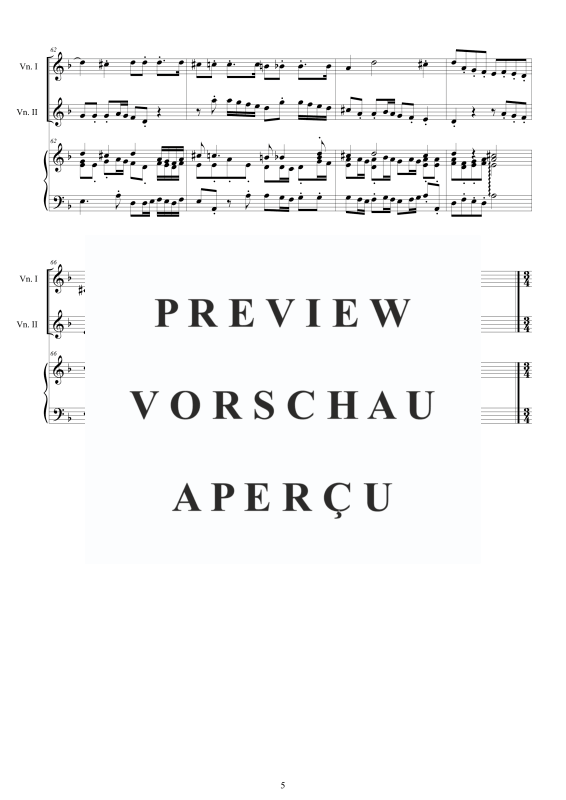 Produktgalerie: Seite 6 von 11 Trio Sonata No.1 in D-Moll Op.1, , 2 Violinen und Cembalo