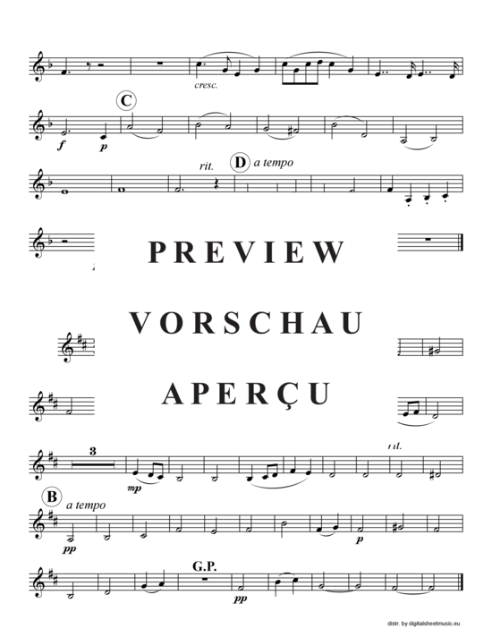 Produktgalerie: Seite 10 von 14 Drei MacDowell Stücke, , (2xTrompete in B, Horn in F, Posaune)