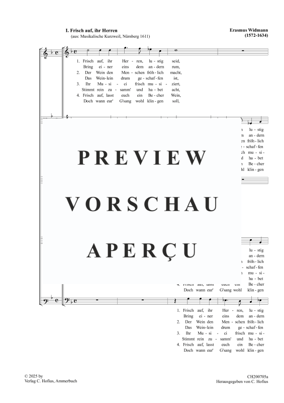 Produktgalerie: Seite 2 von 7 Frisch auf, Ihr Herren (Musikalische Kurzweil), , (Gemischter Chor 5-stimmig)