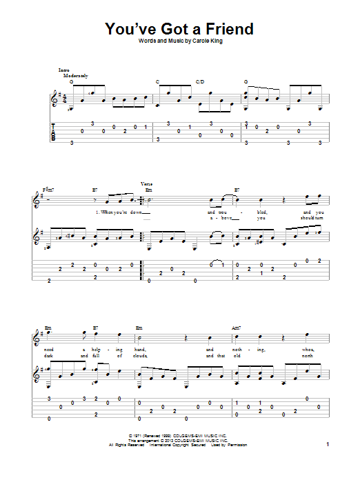 Produktgalerie: Seite 1 von 1 You've Got A Friend, James Taylor, Gitarre