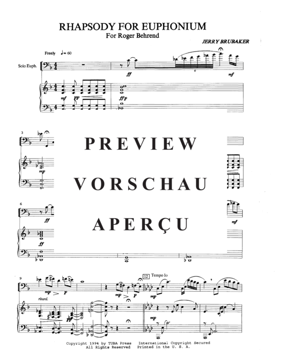 gallery: Rhapsody for Euphonium , , (Euphonium + Klavier)