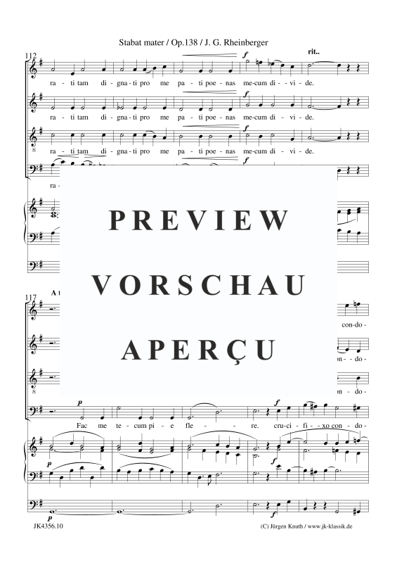 Produktgalerie: Seite 11 von 11 Stabat mater Op,138, , Gemischter Chor und Orgel