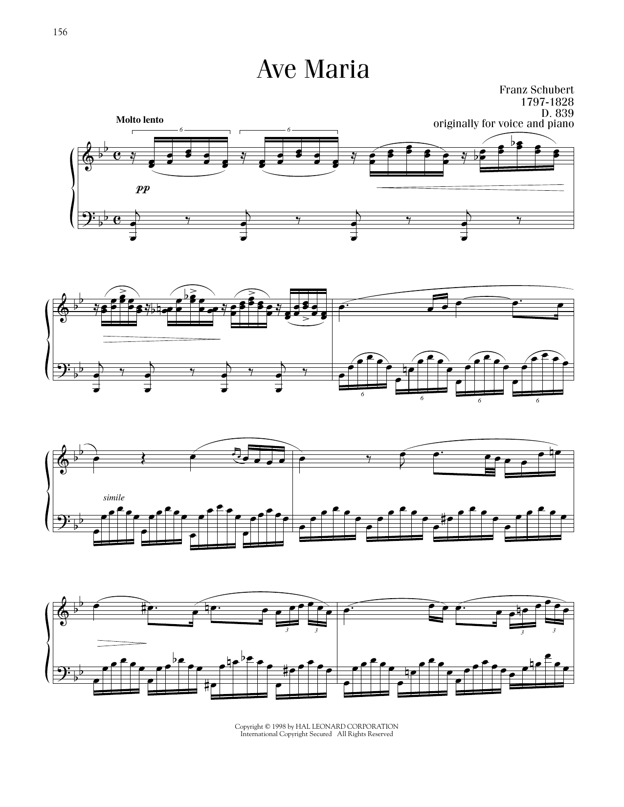 Product picture to: Ave Maria, Op. 52, No. 6