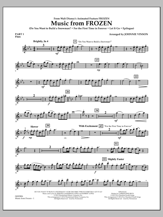 Product picture to: Music from "Frozen" - Pt.1 - Flute