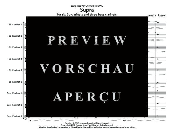 Produktgalerie: Seite 5 von 11 Supra, , (Klarinettenchor)