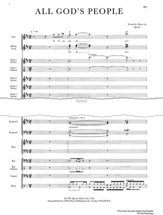 Product gallery: Page 1 of 1 All God's People, Queen